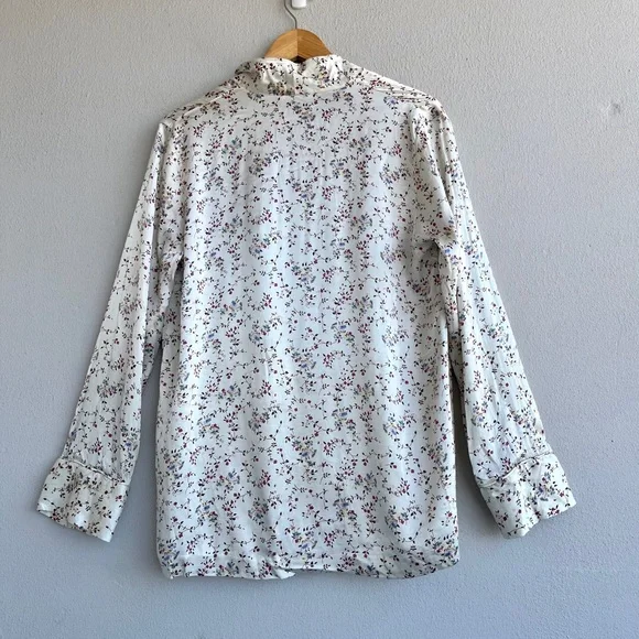 H&M | Floral Satin PJ Blouse - Picture 5 of 16